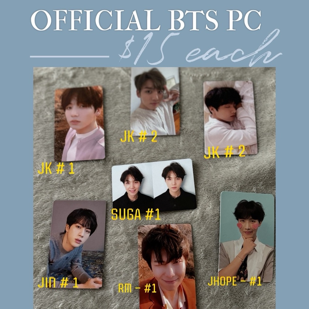 💜OFFICIAL BTS PHOTOCARDS 💜